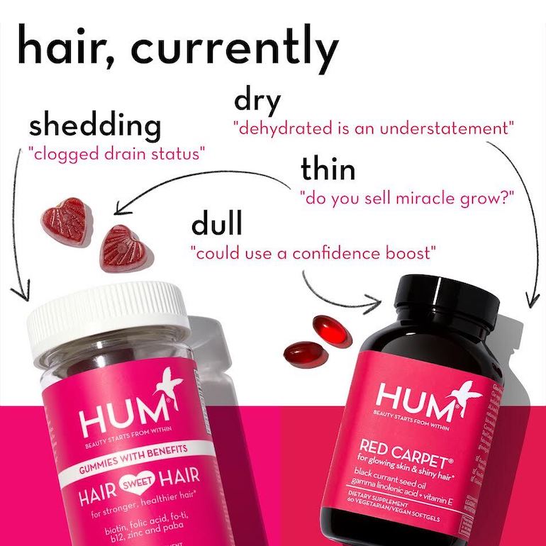 HUM头发维生素的比较