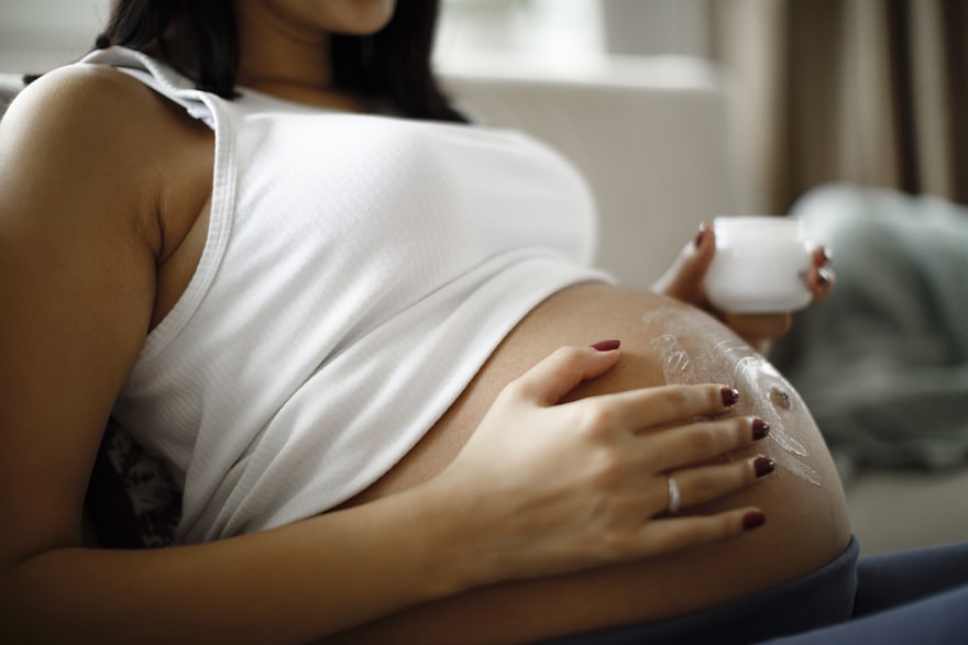 孕期安全护肤妊娠纹